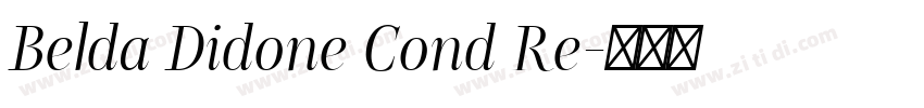 Belda Didone Cond Re字体转换